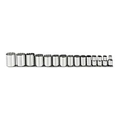 Proto? 54114 Torqueplus 15 Piece Socket Sets, 1/2 In, 12 Point