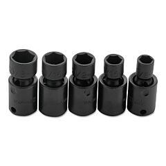 Proto? 72142 Torqueplus 5 Piece Universal Impact Socket Sets, 3/8 In, 6 Point