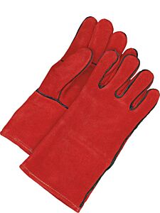 Bob Dale Gloves 60-1-2238-M Welding Gloves Split Leather High Heat Rust Red, Size Medium