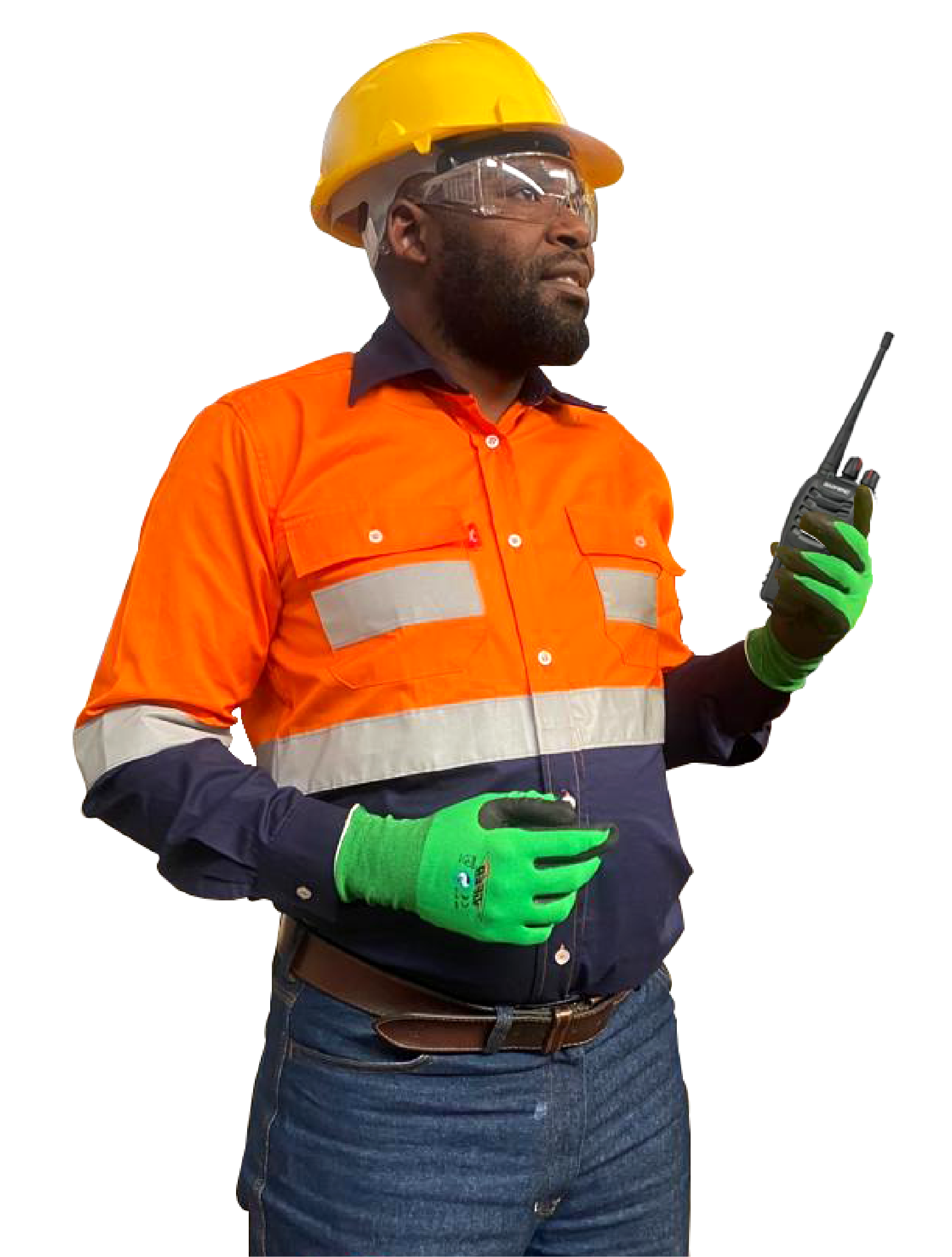 100% Cotton Hi Visibility Long Sleeve Work Shirt