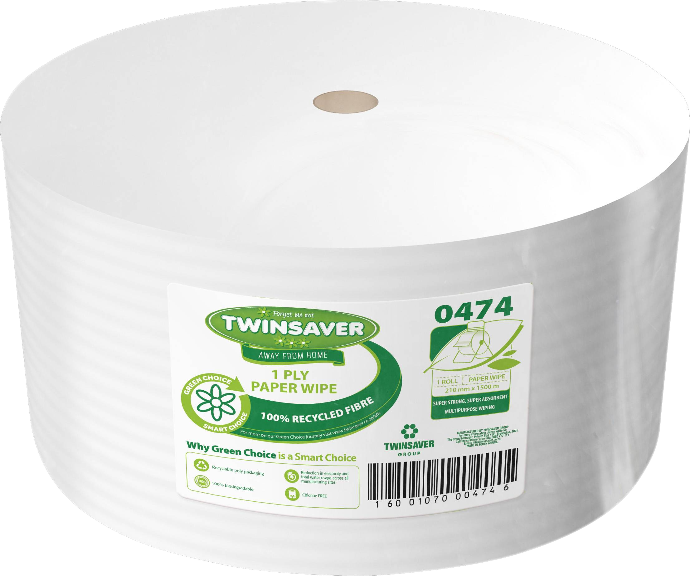Wipes Std Paper 210 X 1500M