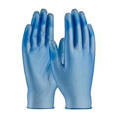 Ambi-Dex? 64-V77Bpf/M Industrial Grade Disposable Vinyl Gloves, Powder Free, 5 Mil, Blue, Size Medium