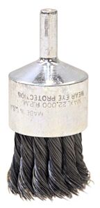 Radnor 64000420 1 18" X 14" Carbon Steel Mounted Knot Wire End Brush