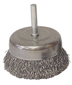 Radnor 64000478 2 12" X 14" Carbon Steel Crimped Wire Cup Brush Mounted Cup Brush