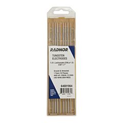 Radnor 64001964 332" X 7" 1.5% Lanthanated Tungsten Electrode Ground (10 Per Package)