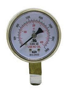 Radnor 64003447 2 12" X 400 Psi Brass Replacement Regulator Gauge