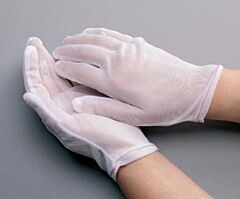Radnor 64057217 White Cleanteam Light Weight Nylon Inspection Gloveswith Rolled Hem Cuff, Size Small