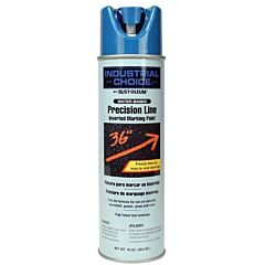 Rust-Oleum? 203031 Industrial Choice? M1600/M1800 System Precision-Line Inverted Marking Paint, 17 Oz, Apwa Caution Blue, M1800 Water-Based