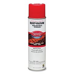 Rust-Oleum? 264696 Industrial Choice? M1400 Water-Based Construction Marking Paint, 17 Oz, Safety Red