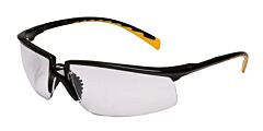 3M 12264-00000-20 Privo Safety Glasses Black & Orange Frame, I/O Mirror