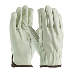 Pip 68-118/M Top Grain Cowhide Leather Drivers, Premium Grade, Straight Thumb, Pack Of 12 Pairs