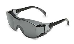 Gateway Safety 6983 Cover2 Otg Safety Glasses, Black Temples, Gray Lens