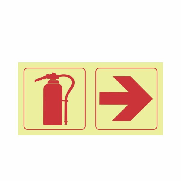 F19 Extinguisher, arrow right 190x380mm