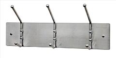 Ex-Cell 703 Sa Garment Hook Rack, Steel & Aluminum, 18" Satin Aluminum