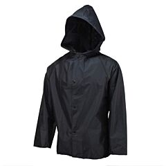 Neese 77Aj Rain Jacket With Attached Hood, Black, Size 4X-Large