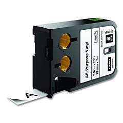 Dymo 1868752 Xtl Label, 3/4 In W X 23 Ft L, Black On White