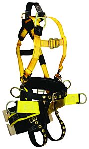 Falltech 8001Bm Roughneck Derrick Harness, Fbh Bosun Belted Medium With Board Seat Tb Legs Mb Chest