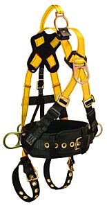 Falltech 8026X/2X Roughneck Derrick Harness, Fbh Crossover Belted Xl/2X Tb Legs Mb Chest