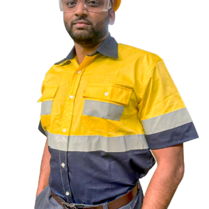 100% Cotton High-Visibility Short Sleeve Work Shirt