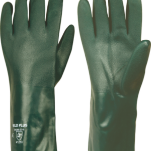 Pvc Dbl Dipped O/Cuff Green Glove