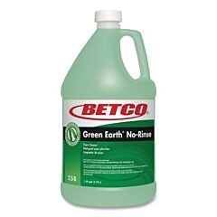 Betco 2580400 No-Rinse Floor Cleaner, 1 Gal, Bottle, Light Green, Rain Fresh Scent