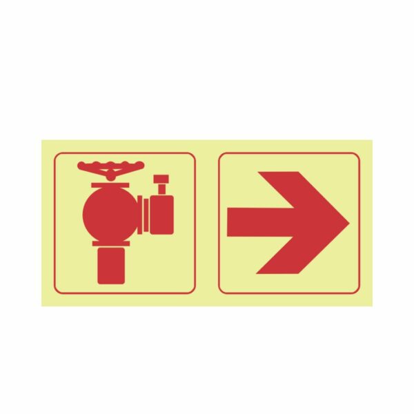 F21 Hydrant, arrow right 190x380mm