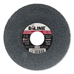 B-Line Abrasives 611M Straight Resinoid Wheel, 6 In Dia, 1 In Thick, 1 In Arbor, 60 Grit