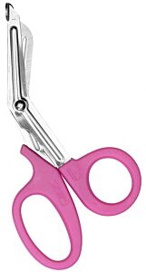 First Aid Only 90511 7" Stainless Steel Bandage Shears Pink Handle
