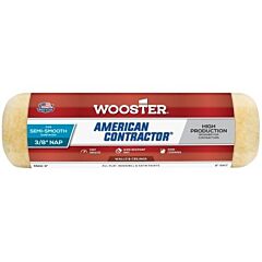 Wooster 00R3610090 American Contractor Roller Covers, Bulk, 9 In, 3/8 In Nap Length