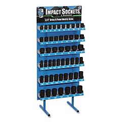 Grey Pneumatic D352M Display, 3/4 In Dr, Includes 52-Pc 6-Point Metric Impact Sockets