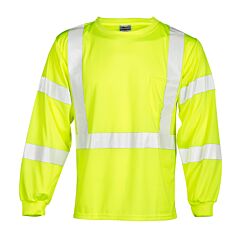 Kishigo 9145 Long Sleeve Class 3 T-Shirt, Lime, Size 3X-Large