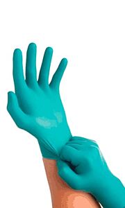 Ansell 92-500-8.5-9 Touch N Tuff Disposable Powdered 5 Mil Nitrile Gloves, Size Large