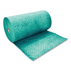 Spilfyter G-90 Sorbent Pads And Rolls, 150 Ft L X 32 In W, Universal, Premium, Three-Ply, Green, Roll