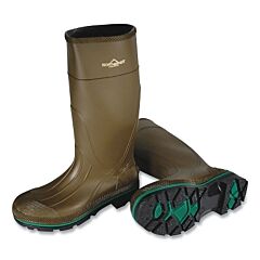 Servus 75120-M-110 Max Boots, Plain Toe, Size 11, 15 In H, Pvc, Olive With Brown/Green Sole