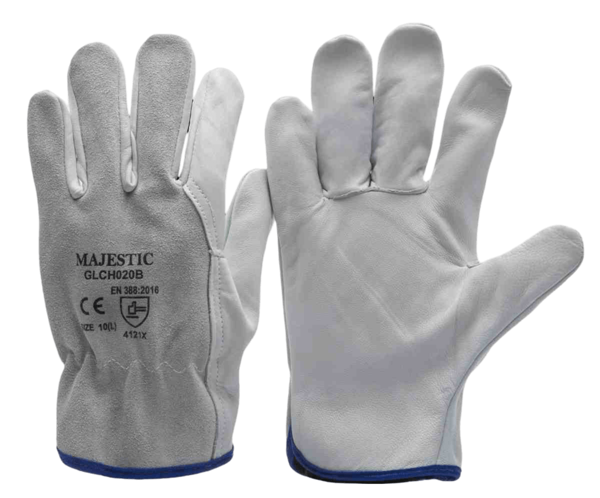 Leather Grain Cow Glove
