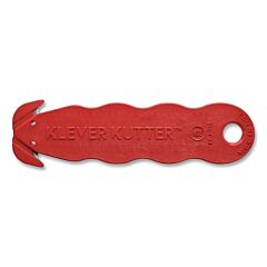 Klever Kcj-1Ssrx Klever Kutter? Nsf? Food Zone Safety Cutter, For Raw Meat, 4-5/8 In L, Razor Style, Stainless Steel, Red