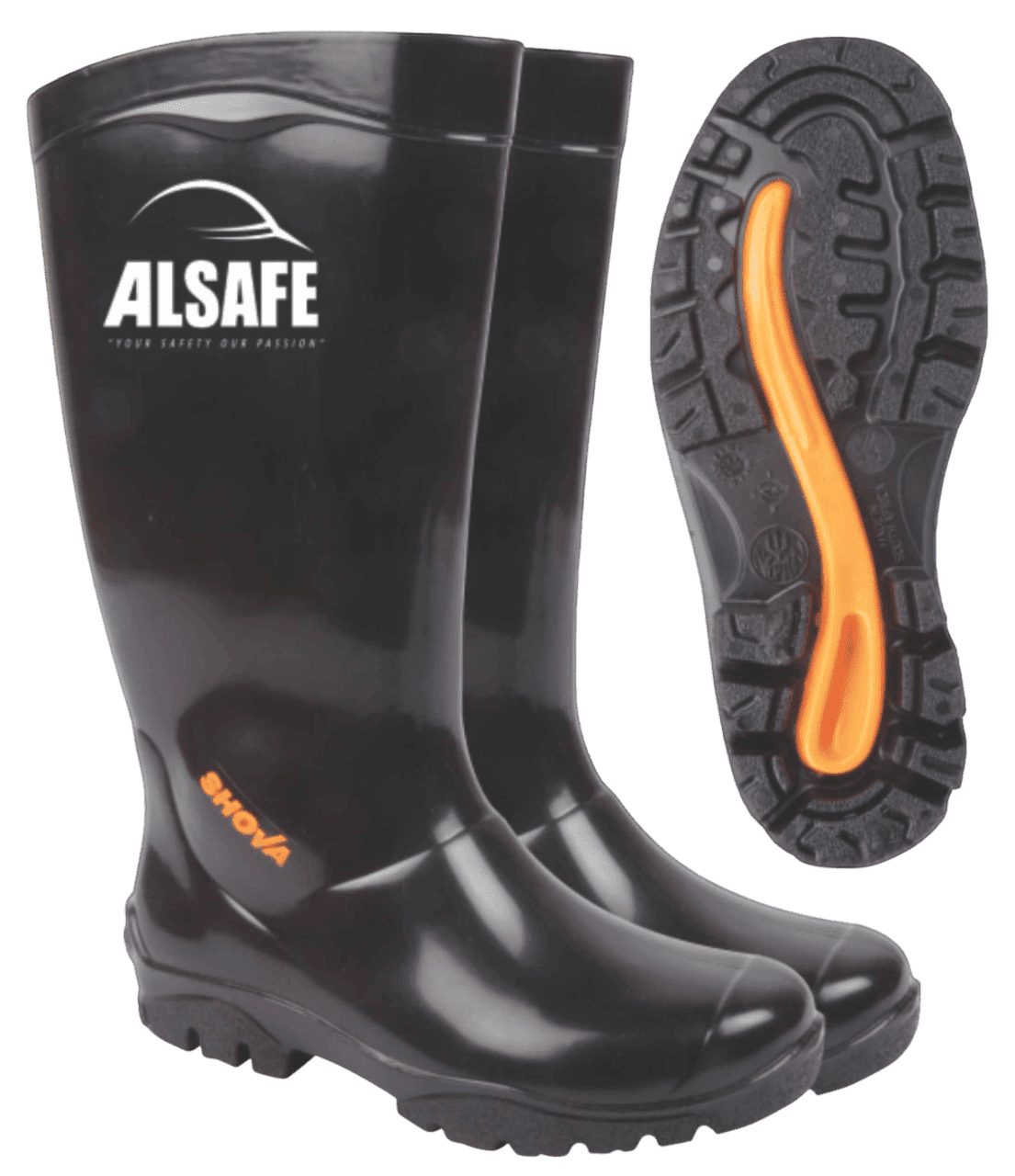 Alsafe Shova Gumboot Pvc Knee Length