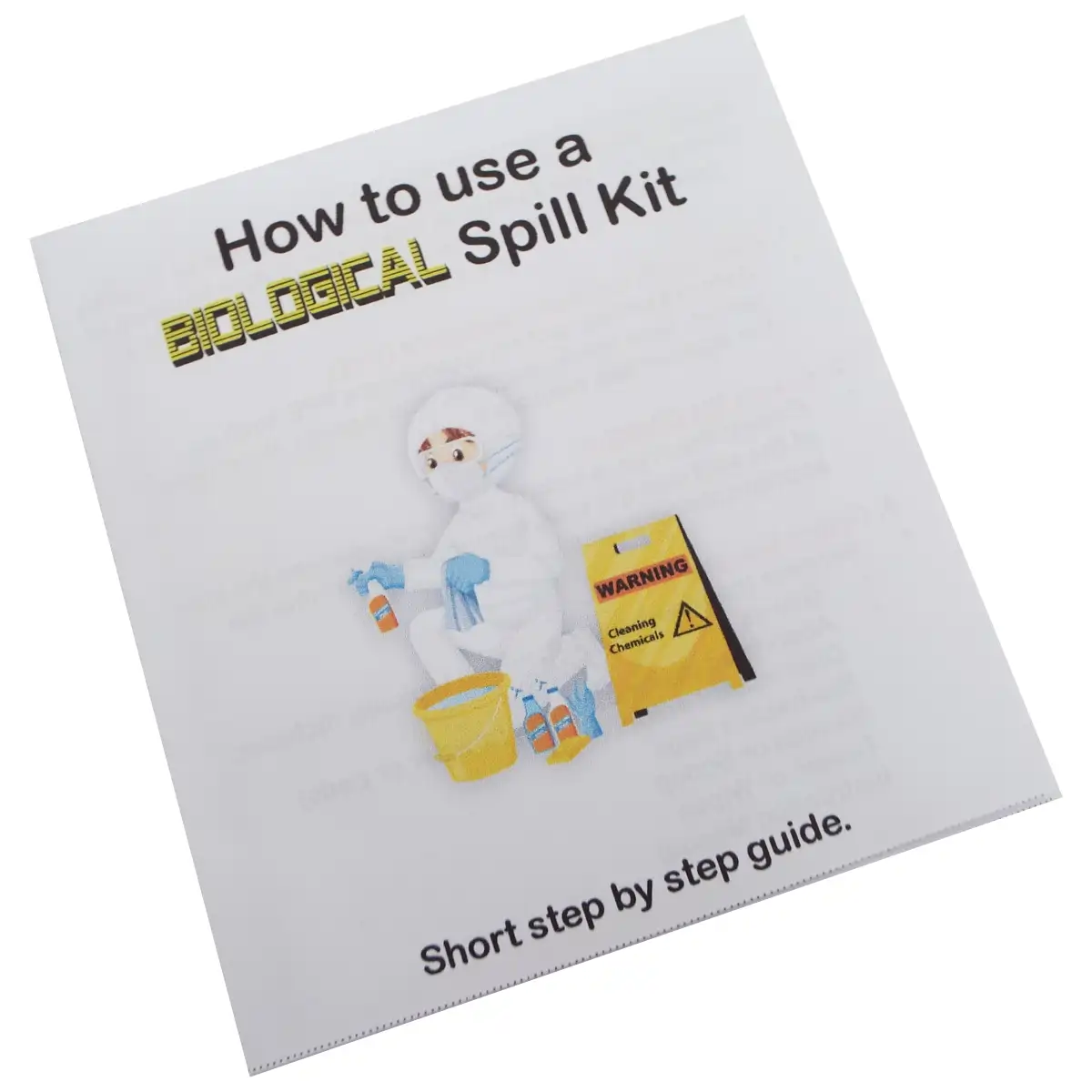 Biological Spill Kit Booklet ? Blood Spill Response Guide