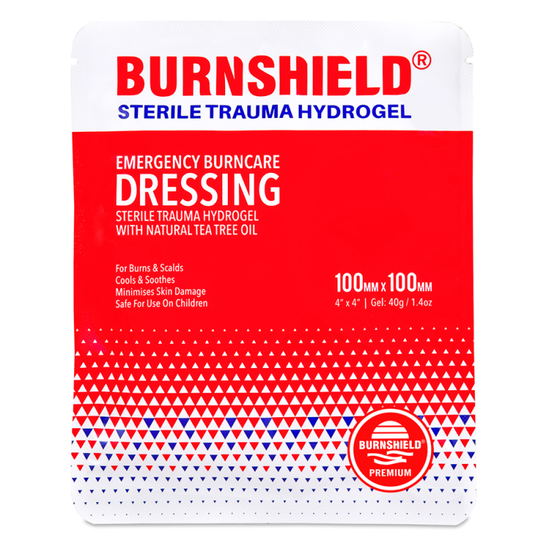 Burnshield Burn Dressing ? 100mm x 100mm (Sterile Trauma Hydrogel Foam Dressing)