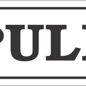 C-B9 - Pull Sign - Horizontal (?120x50mm)