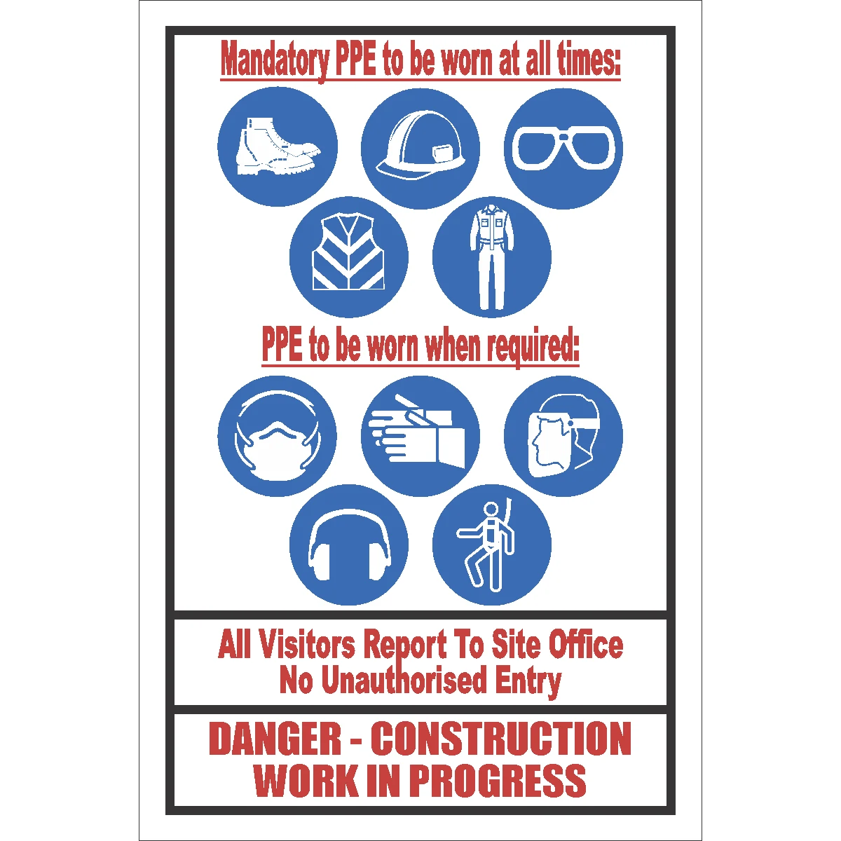 C-C30 - Construction Site Sign (600x400mm)