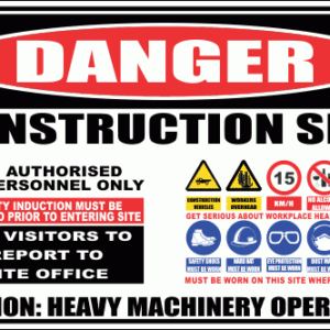 C-C33 - Construction Site Sign (600x400mm)