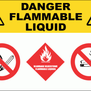 C-GAS20 - Danger Flammable Liquids Sign (300x200mm)