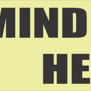 C-HZ12L - Mind Your Head Safety Sign (300x80mm)