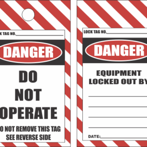 C-LT1 - Do Not Operate Lockout Tag