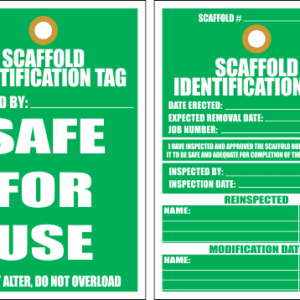 C-STS14 - Scaffold Identification Tag (205x140mm)