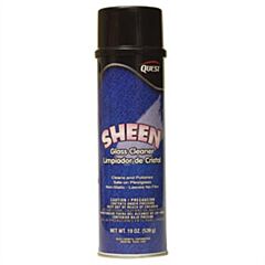 Questvapco 213001 Sheen Glass Cleaner, Case Of 12 - 19 Oz Aerosol Cans