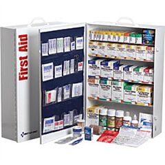 First Aid Only 249-O/P 5 Shelf Industrial Station, 1718 Piece, Metal Cabinet W/ Pocket Liner, Osha Compliant