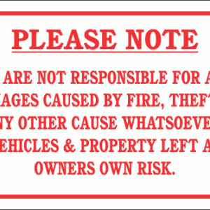 DI15 - No Responsibility Sign