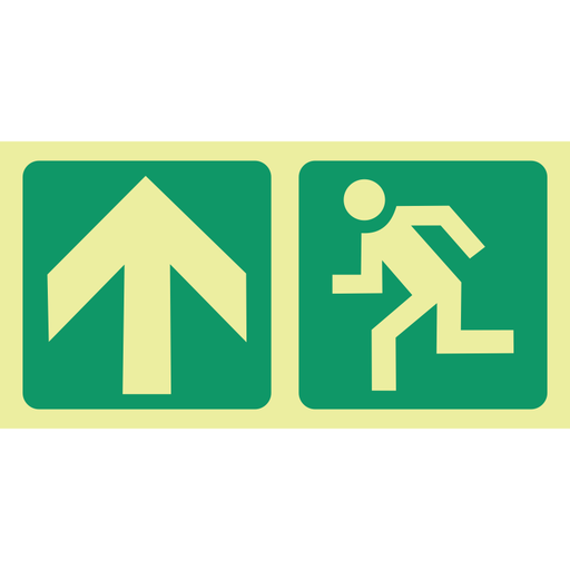 E10 Running man arrow up 190x380mm